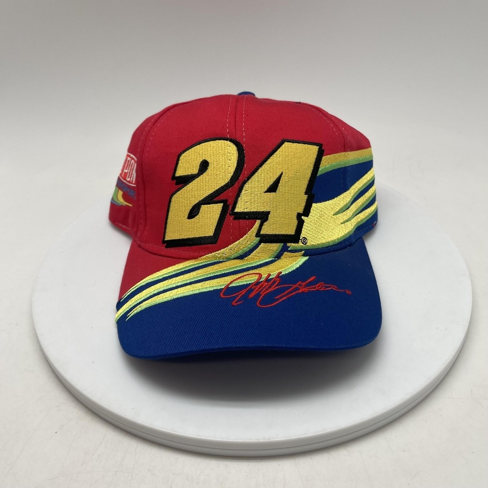 Jeff Gordon 24 Hat Cap Snap Back Mens One Size Red NASCAR Chase Authentics‎